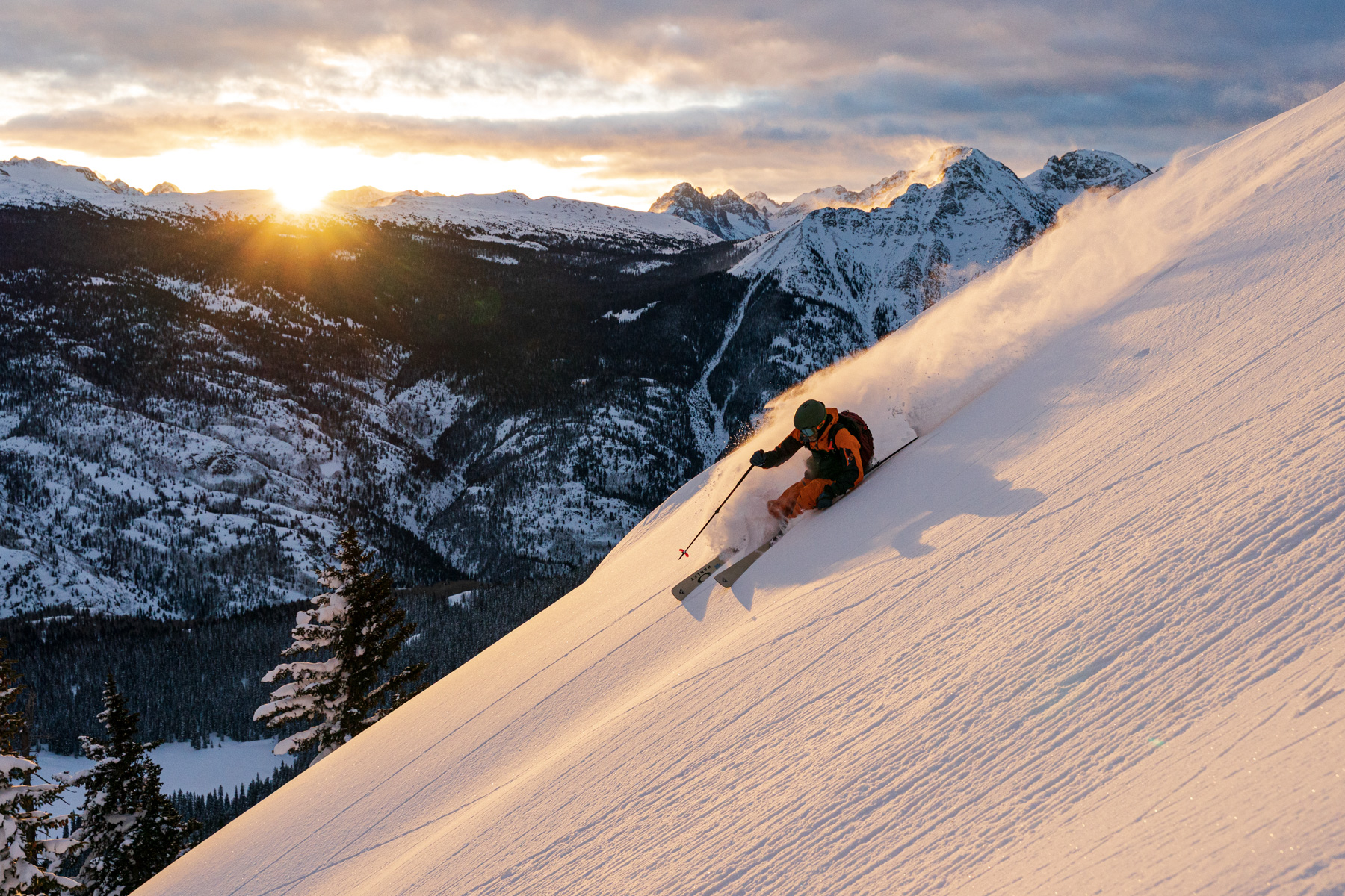 Honorable Mention, Life Outdoors category: Skier in San Juan National Forest, CO