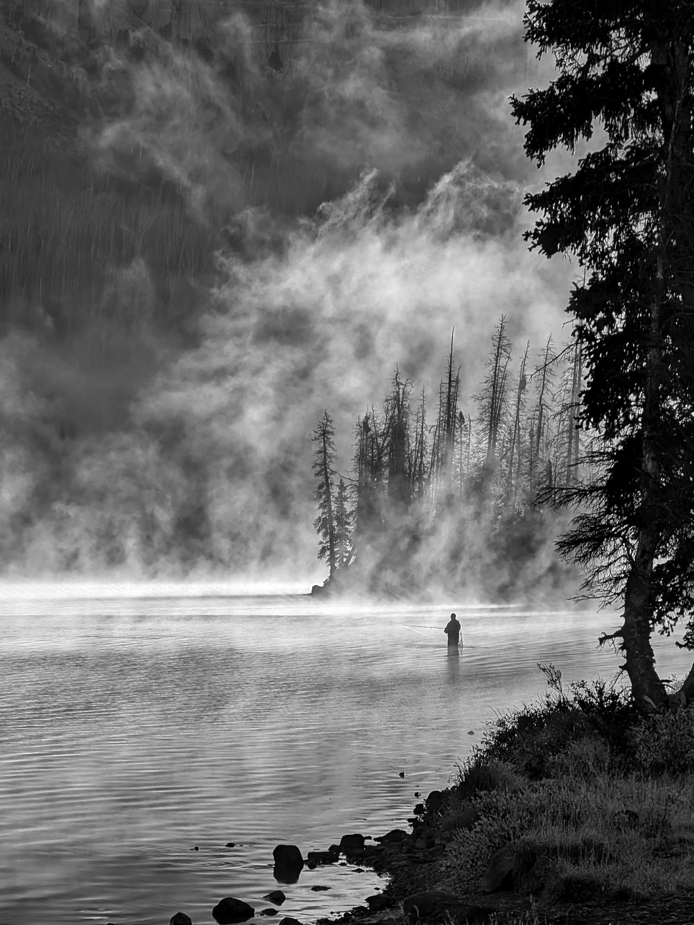 Winning entry, Life Outdoors category: Sunset Ride, Angler in Shoshone National Forest, WY